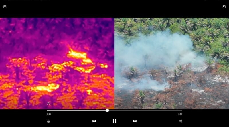 Hasil visual pemantauan drone termal di wilayah Cot Seumereung-Lapang, Aceh Barat (Foto: Dok. BPBD Aceh Barat)