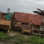 Angin Kencang Hantam Pusong, Bangunan dan Kios Roboh