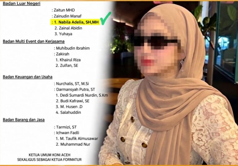 Dugaan Perselingkuhan Ketua DPRK Nagan Raya Seret Nama Pengurus KONI Aceh
