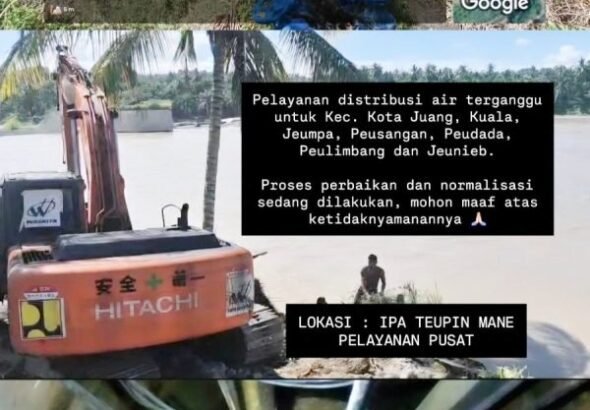 Gangguan Distribusi Air Bersih di Tujuh Kecamatan Bireuen