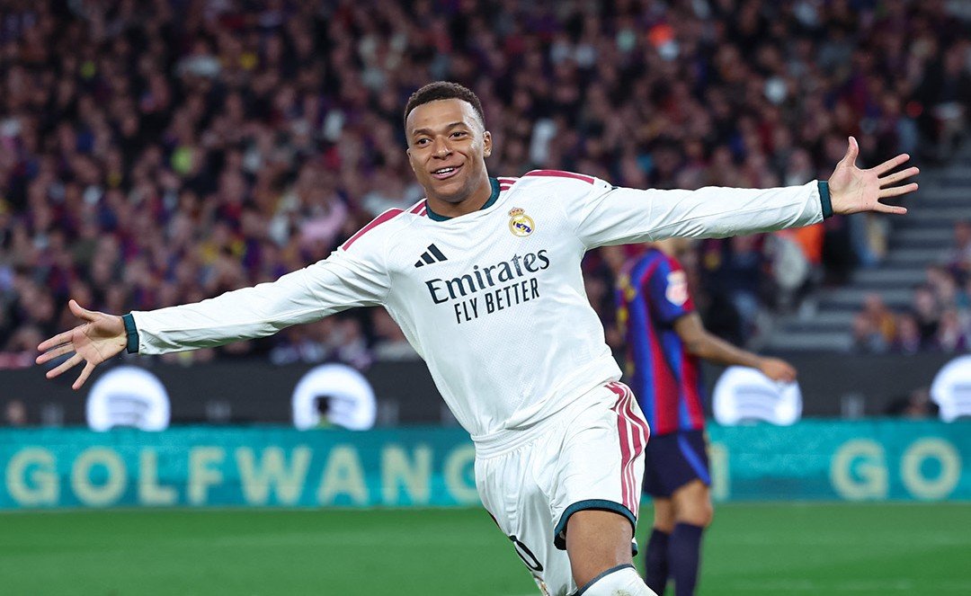 Kemenangan Madrid 2-1 atas Barca, Mbappé Cetak Brace