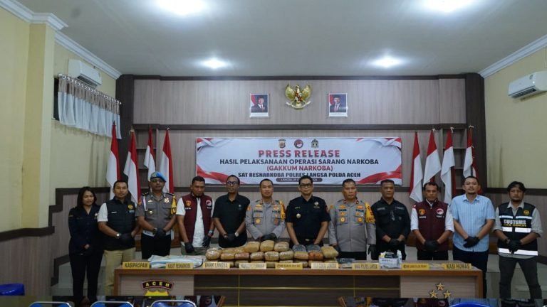 Operasi Sarang Narkoba 2026: Polres Langsa Sita 39,9 Kg Narkoba
