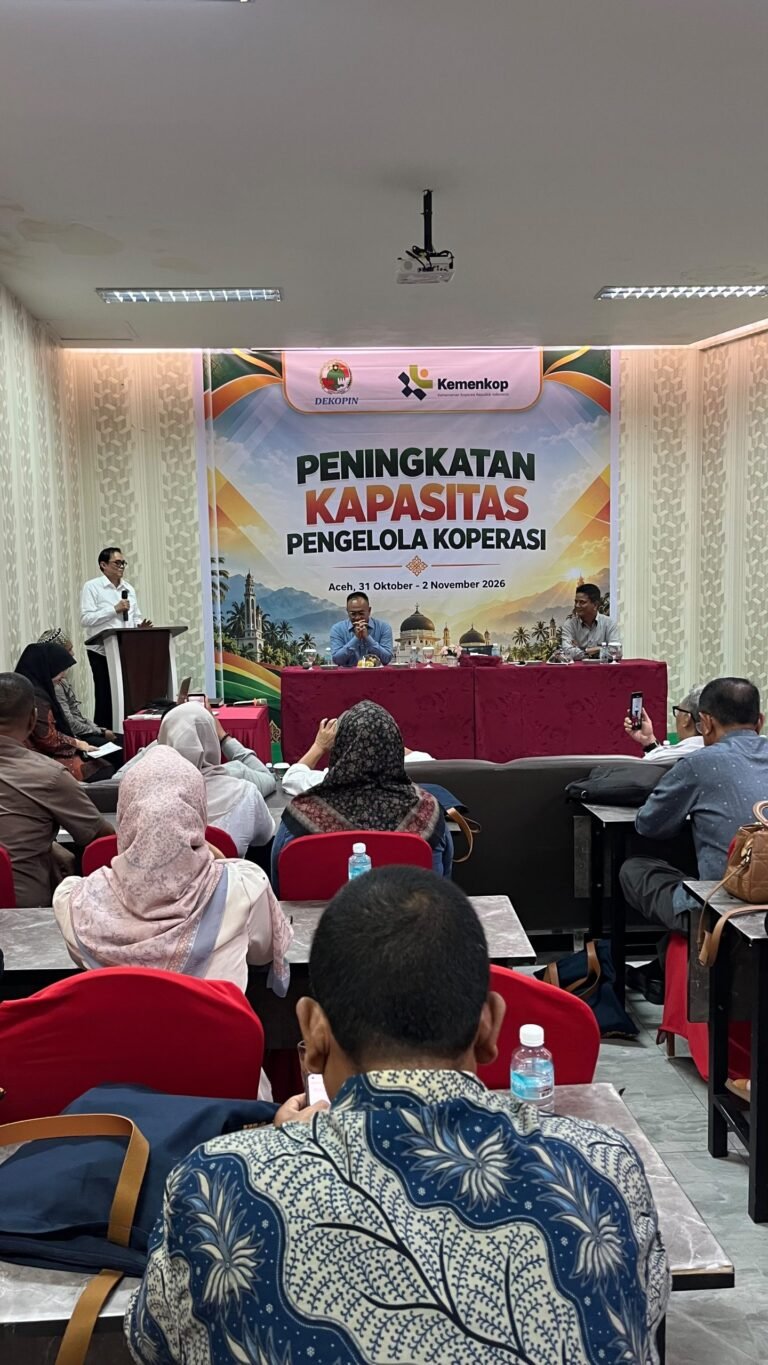 Pelatihan Koperasi Aceh Dimulai, Dekopin Ajak Pengelola Optimis