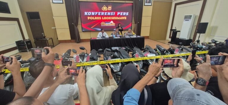 Polres Lhokseumawe Ungkap Kasus Curanmor Terbesar 2026